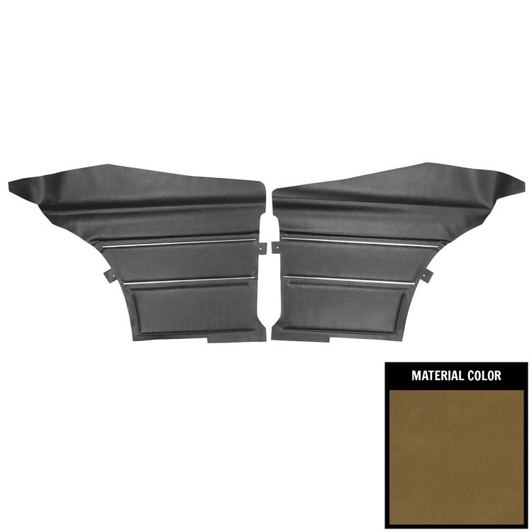 DO459C Rear Door Panels for 1969 Pontiac GTO/Lemans Hardtop Mustard Gold Edition