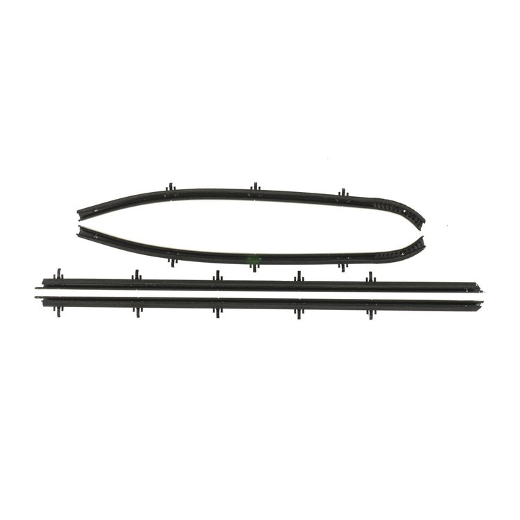 F203-10 4 Piece Outer Only Window Felts for 1968 Chevrolet Chevelle, Hardtop