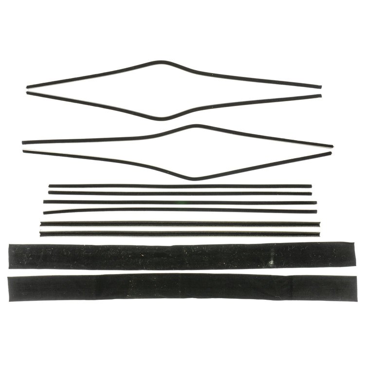 F212-2 Window Felts for 1955-1957 Chevrolet Bel Air 4 Door Hardtop