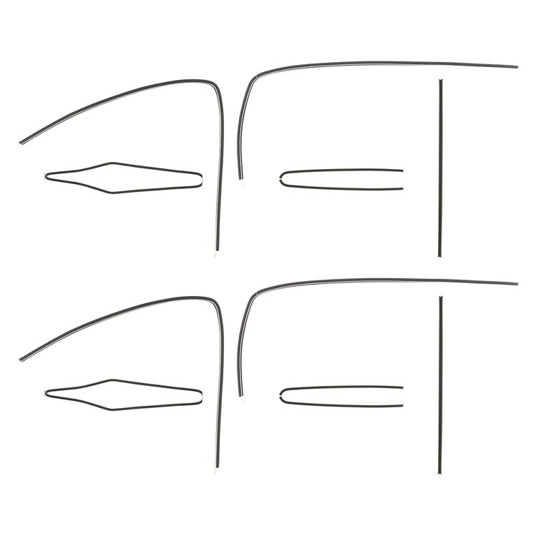 F212-4 Window Felts for 1955-1957 Chevrolet 210 4 Door Hardtop