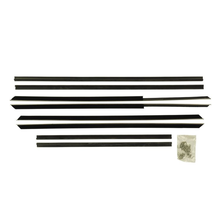 F215-2 Window Felts for 1961-1964 Chevrolet Impala 2 Door Sedan