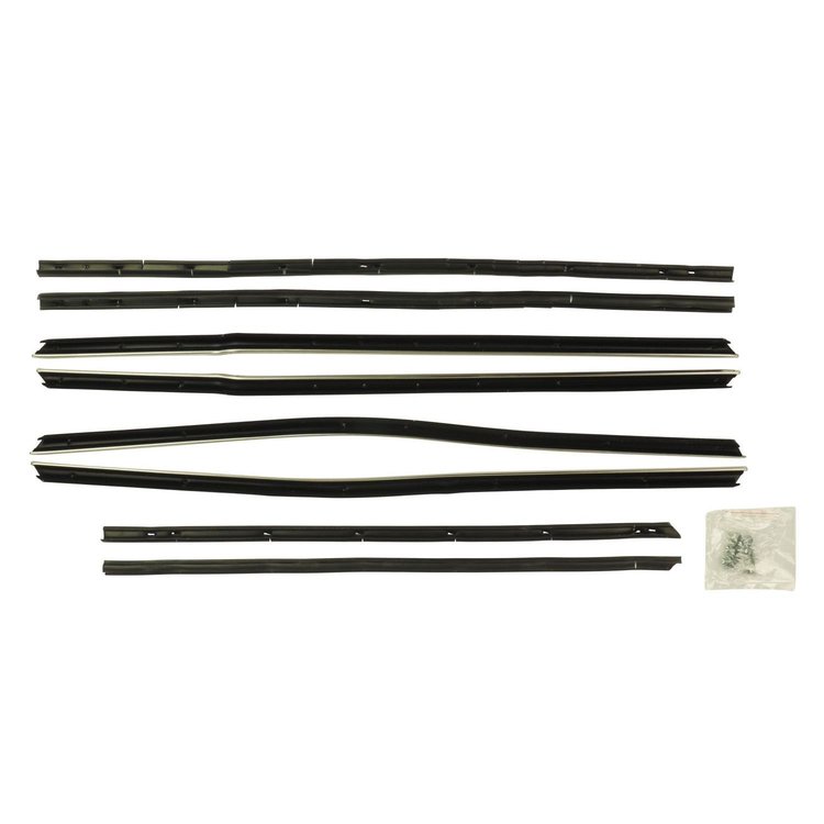 F219-3 Outers Window Felts for 1965 Chevrolet Impala 4 Door Hardtop