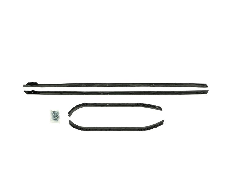 F220-40 Window Felts W/Special Mouldings for 1966 Chevrolet Caprice Hardtop