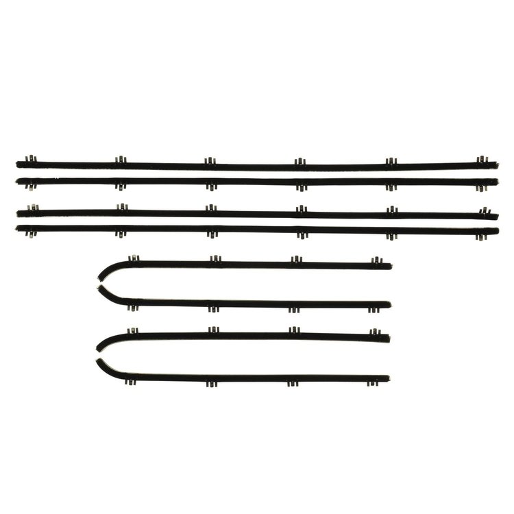 F222-1 Window Felts for 1960-1964 Chevrolet Corvair 2 Door Sedan