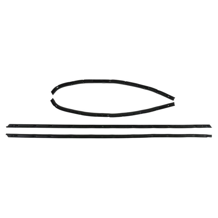 F242-80 Outer Only Window Felts W/Special Mouldings for 1970-1972 Oldsmobile Cutlass Hardtop