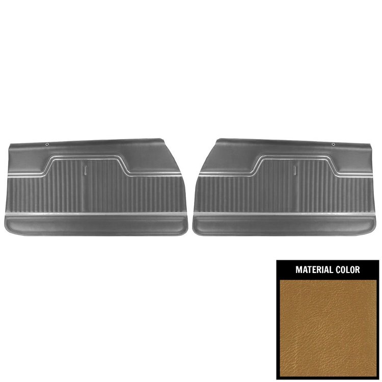 PD249-1 Front Door Panels for 1970 Chevrolet Chevelle, Pre-Assembled Gold