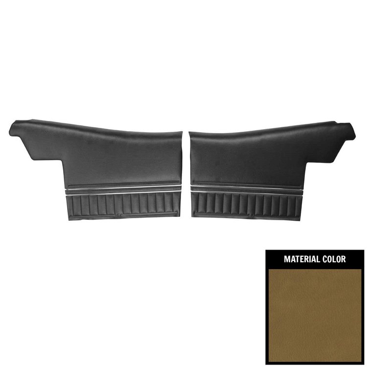 PD249-3V Rear Door Panels for 1971 Chevrolet Chevelle, Convertible Pre-Assembled Jade Green