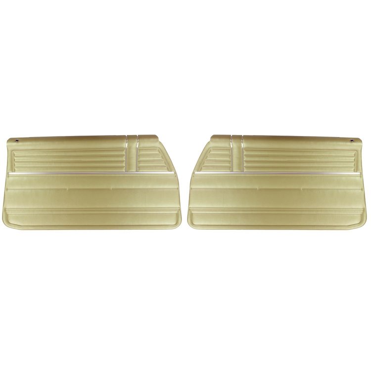 PDEO314 Pre-Assembled Gold Edition, Front Door Panels for 1968 Chevrolet El Camino Ivy Gold