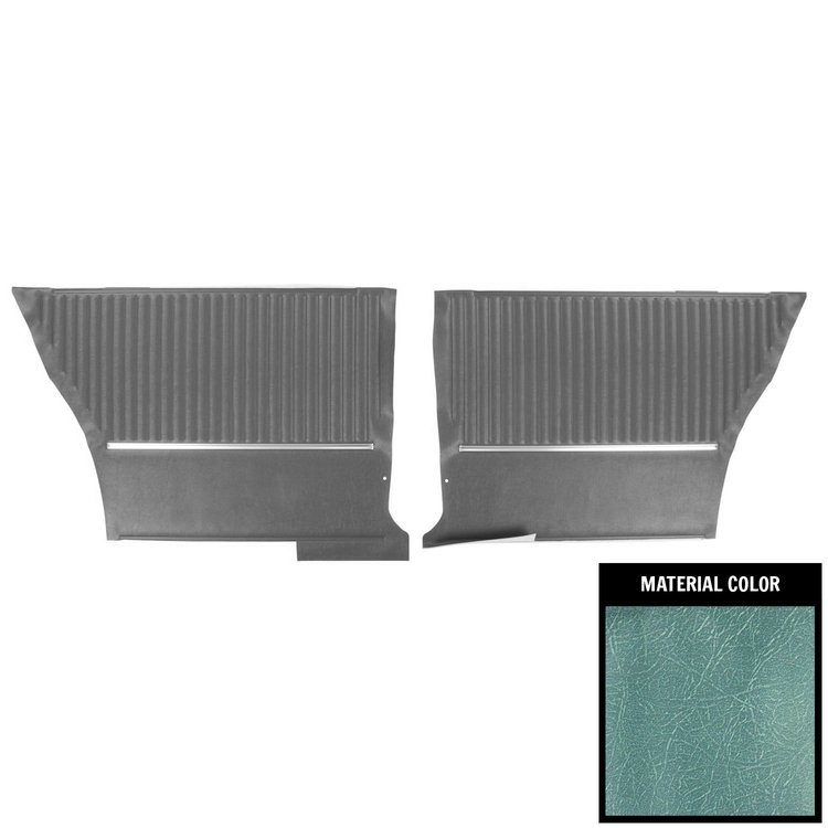 PDO302C Pre-Assembled Gold Edition, Rear Door Panels for 1964 Chevelle, Hardtop Light Blue