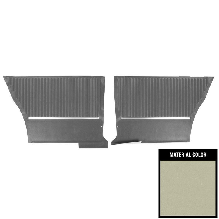 PDO305C Pre-Assembled Gold Edition, Rear Door Panels for 1964 Chevelle, Hardtop Fawn