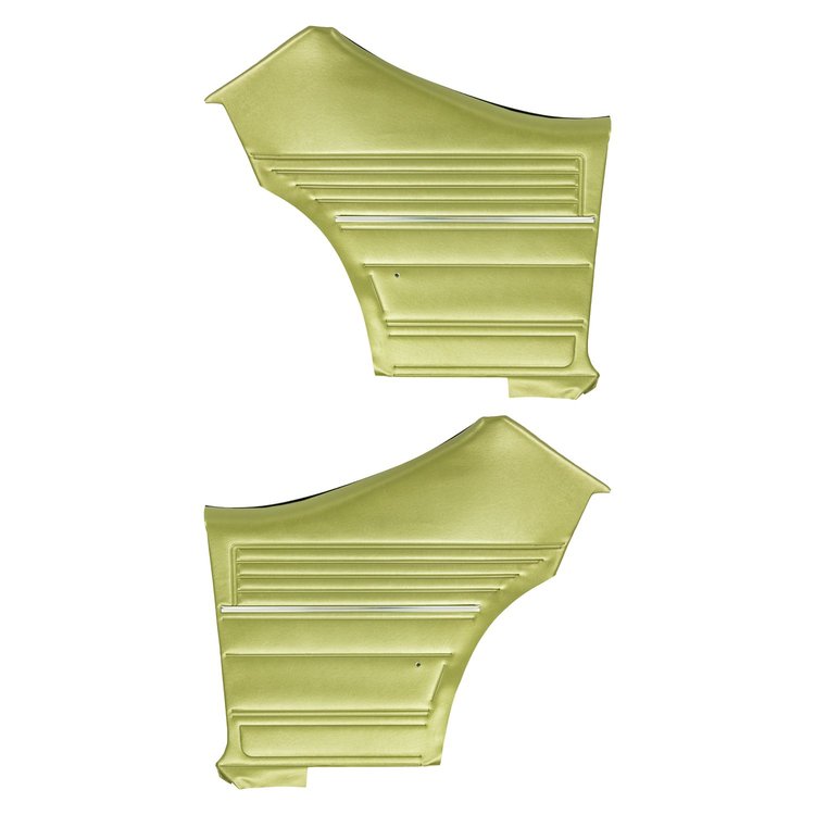PDO314C Pre-Assembled Gold Edition, Rear Door Panels for 1968 Chevelle, Hardtop Ivy Gold