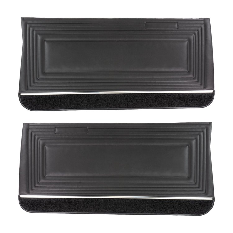 PDO410 Pre-Assembled Gold Edition, Front Door Panels for 1965 Pontiac GTO/Lemans Black