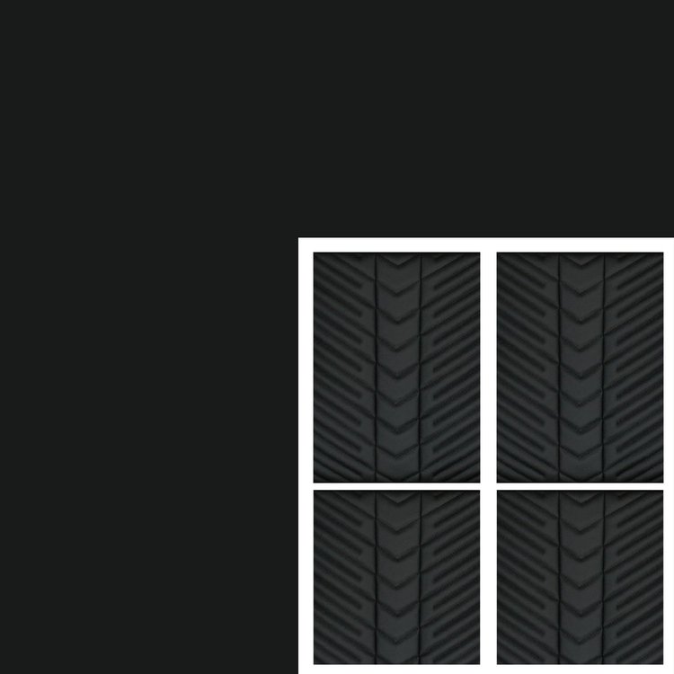 RM-AK110B111 10yd Blk Vinyl Blk/Blk Inserts Blk Stitch Sport Mod II Material Accessory Kit