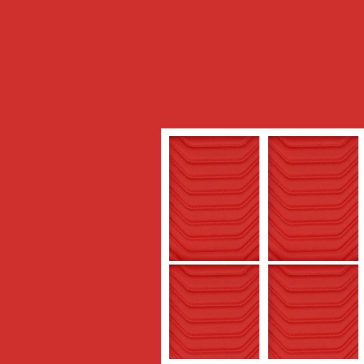 RM-AK210A2X2 Sport Mod I Material Accessory Kit 10yd Red Vinyl Red Inserts Red Stitch