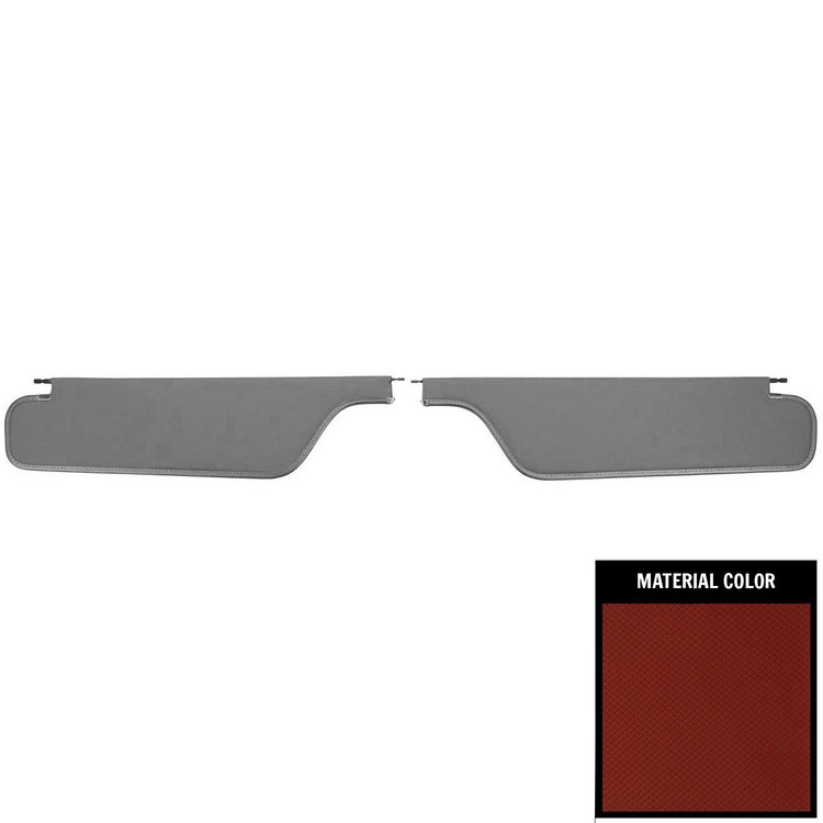 SV15103AC Basketweave Visor for 1965 Pontiac Bonneville/Catalina Hardtop Red