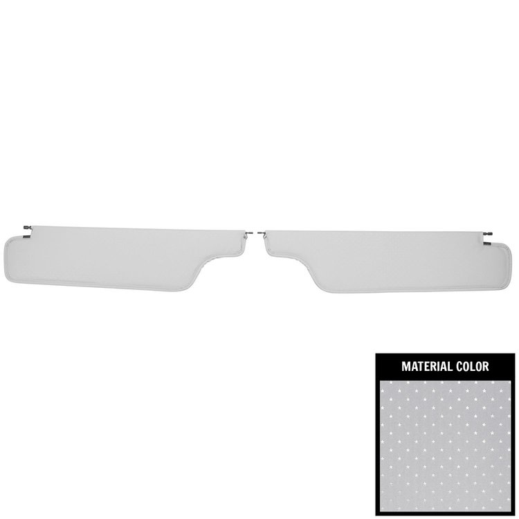 SV15110CC Star Sun Visors for 1965 Pontiac Bonneville/Catalina Hardtop Silver