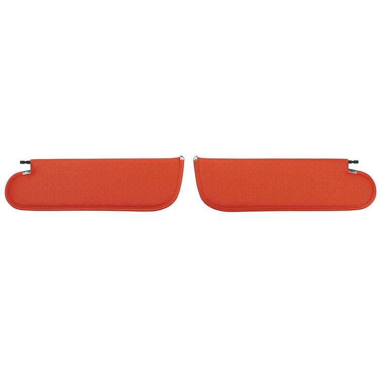 SV6102BC Perforated Sun Visors for 1971-1972 Chevelle,/GTO/Cutlass/Skylark/Nova Bright Red
