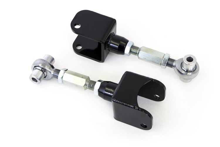 1017-B 1979-2004 Mustang Adjustable Upper Control Arms; Black