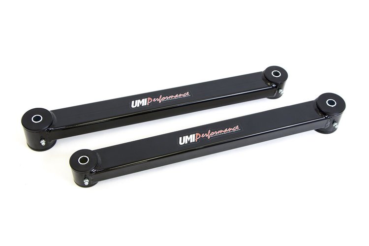 1035-B 2005-2014 Ford Mustang Boxed Lower Control Arms; Black