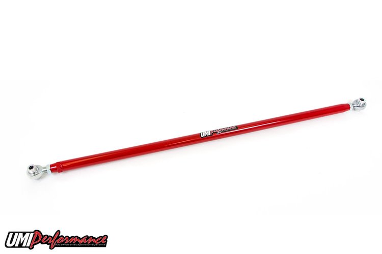 1043CM-R adjustable panhard bar for strong, light rear control and easy tuning.; Red