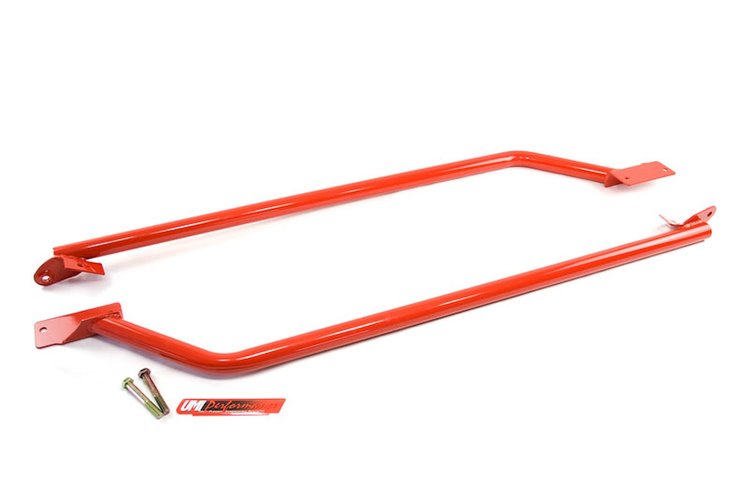 UMI?s tubular subframe connectors tuck tight against the floor with no ground clearance loss and can