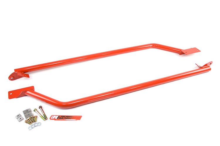 1052-R S197 subframe connectors; Red