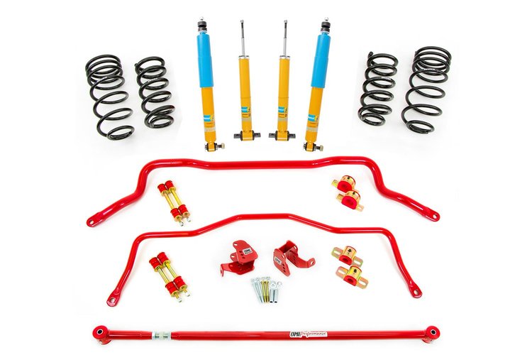 207405-R 1993-2002 Camaro/Firebird Koni Shock/Spring/Sway Relocation Kit; Red