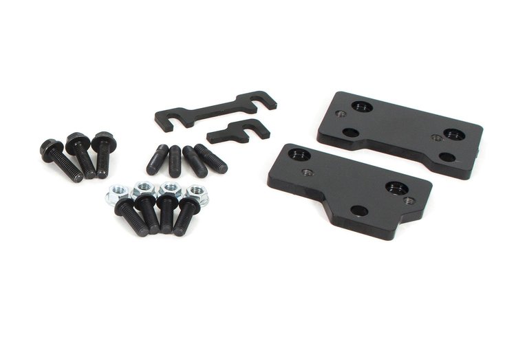 2119 1982-1992 GM F-Body Front Sway Bar Relocation Brackets; Black
