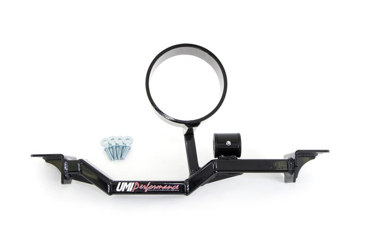 2203AS-R 1993-2002 GM F-Body Tunnel Brace Mount Long Tube Header Set-Ups w/ Loop; Red