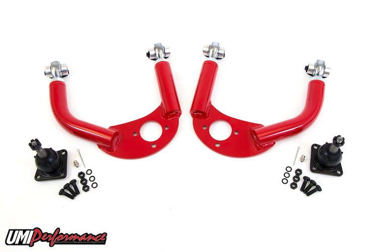 2310CM-R 1993-2002 GM F-Body Front Upper A-Arms, Adjustable; Red