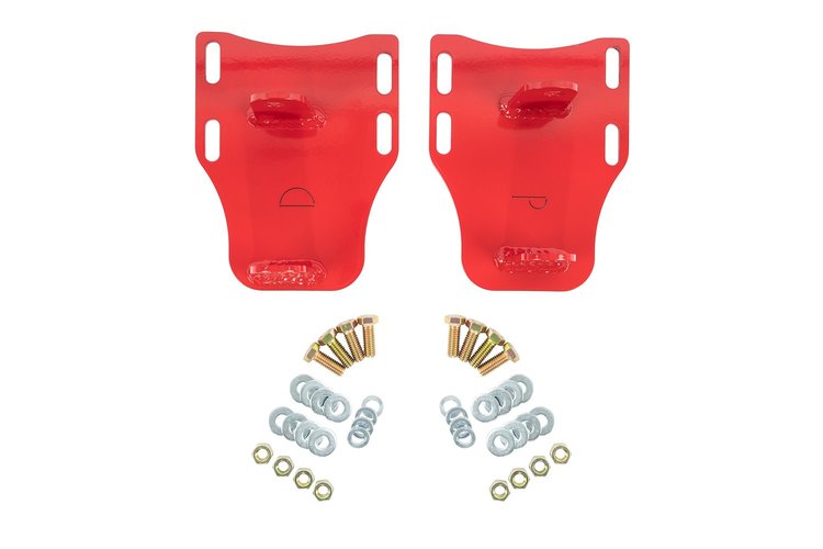 2409-R 1982-1992 GM F-Body LSX Motor Mounts, Only for use with UMI K-members; Red