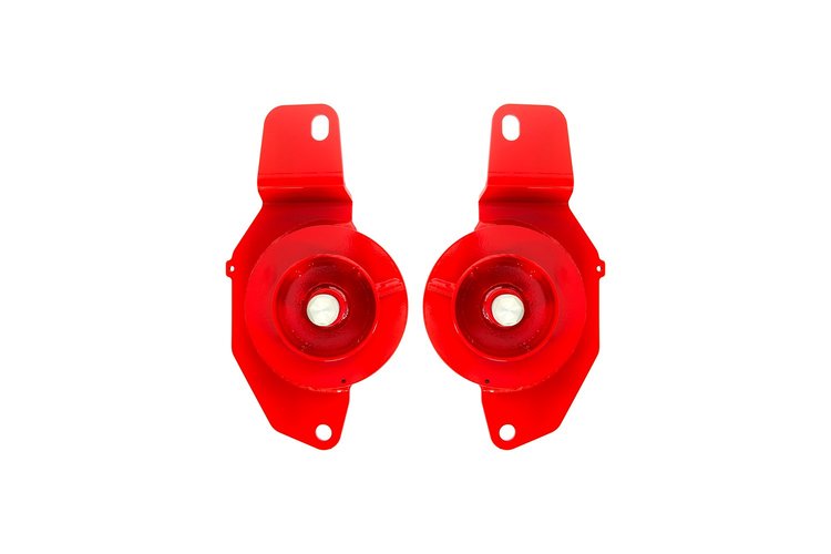 2411-R 1982-1992 GM F-Body Upper Spring Mount Weight Jacks for UMI K-Member; Red