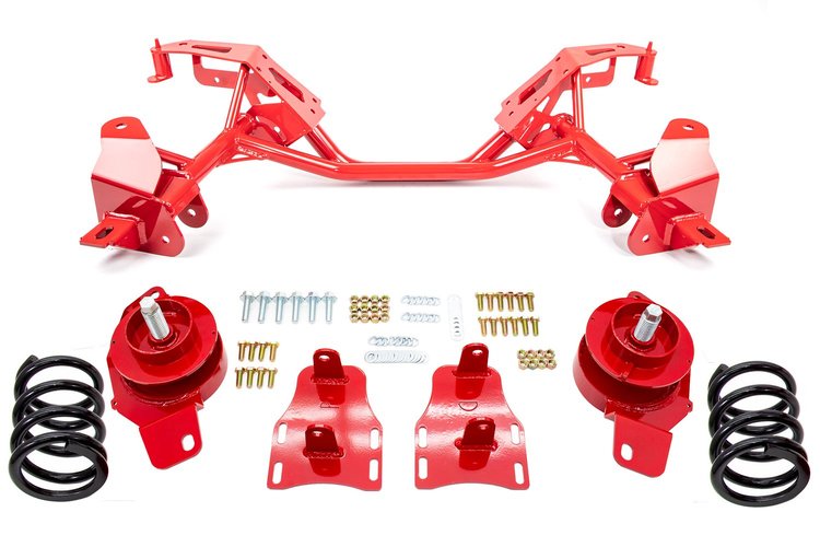 2415-3-R 1982-1992 GM F-Body Tubular K-Member for LSX Engines; Red