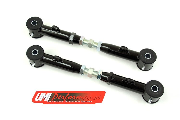 The rear toe rods control the camber alignment of the rear end preventing the tire from moving inwar