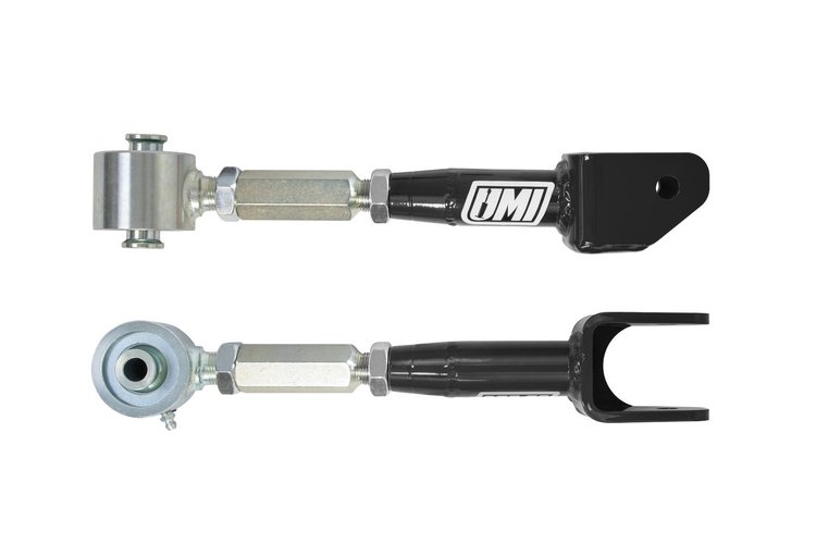 2551-B Camaro Rear Upper Trailing Links, Adjustable, Roto-Joints, Black; Black