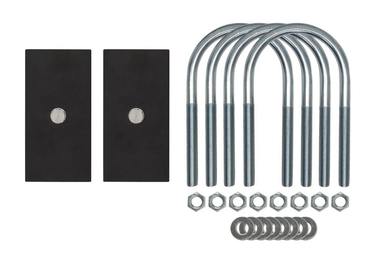 2621-1 1970-1981 GM F-Body Leaf Spring 3/4 in. Lowering Blocks; Black
