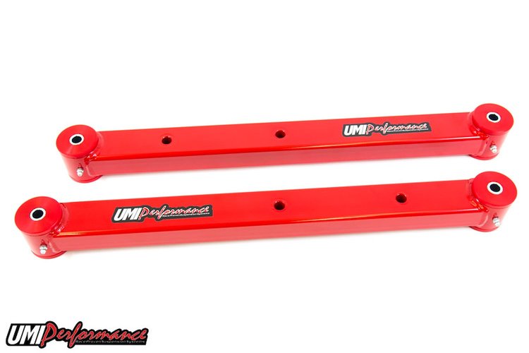 3024-R 1978-1988 GM G-Body Rear Lower Control Arms, Boxed; Red