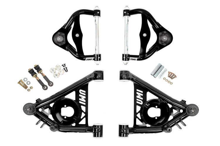 Tubular Front Upper and Lower A-Arm Kit for 1978-1988 GM G-Body, S10 [Delrin Bushings]