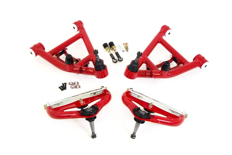 305756-3-R 1978-1988 GM G-Body, 1982-2003 S10/S15 Upper & Lower A-arm, C/O Only; Red