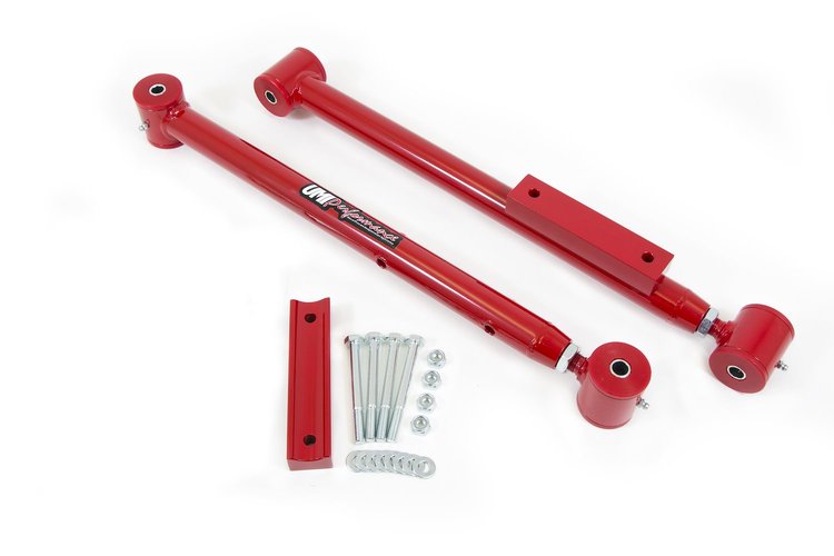 3612-R Adjustable Extended Length Rear Lower Control Arms for 1978-1996 GM B-Body [Red]