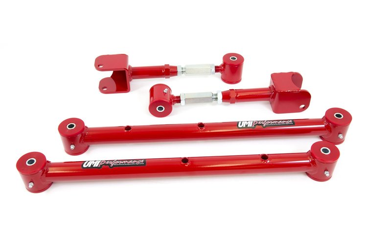 Rear Tubular Lower & Adjustable Upper Control Arm Kit 1964-67 GM A-Body