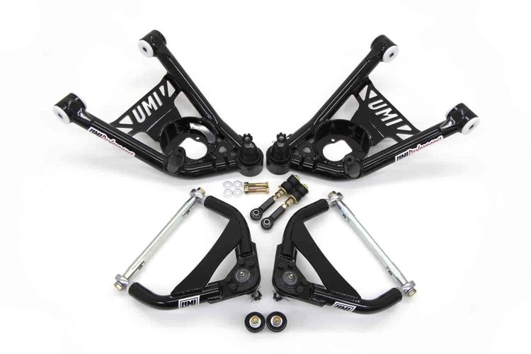 Front A-arm Kit Adjustable Delrin 0.5 /0.5 Ball Joints 64-72 GM A-Body
