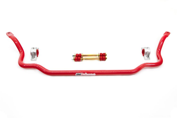 4066-R 1964-1977 A-Body 1970-1981 F-Body GM Front Sway Bar, 1-1/4" Solid; Red