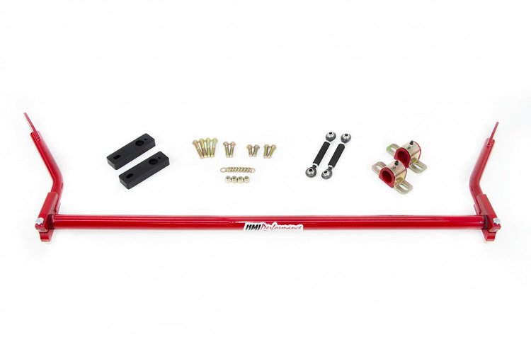 4080-R 1-1/4 in. Splined Front Sway Bar (double shear end links); Red
