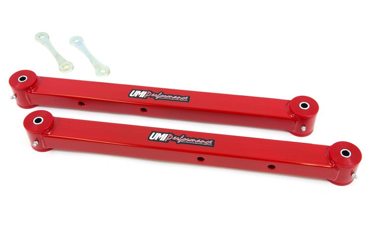 4215-R 1973-1977 GM A-Body Boxed Rear Lower Control Arms; Red