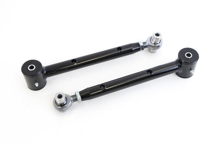 5016-B Adjustable Lower Control Arms Rod Ends 71-80 GM H-Body; Black