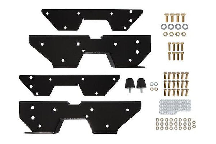 6415 FRAME NOTCH KIT 73-87 C10; Black
