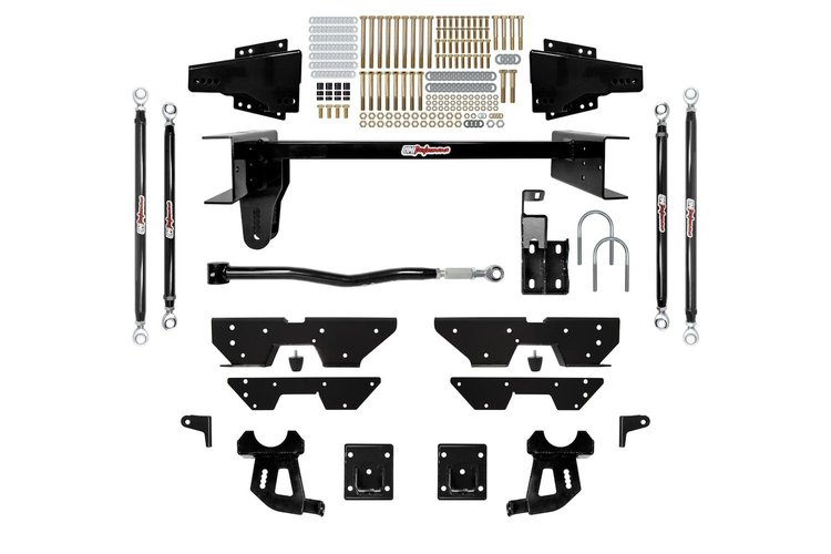 6425-1-B Rear 4-Link Suspension Kit for 1973-1987 Chevrolet, GMC C10/C15 2WD Trucks w/o Coilover Shocks [Black]