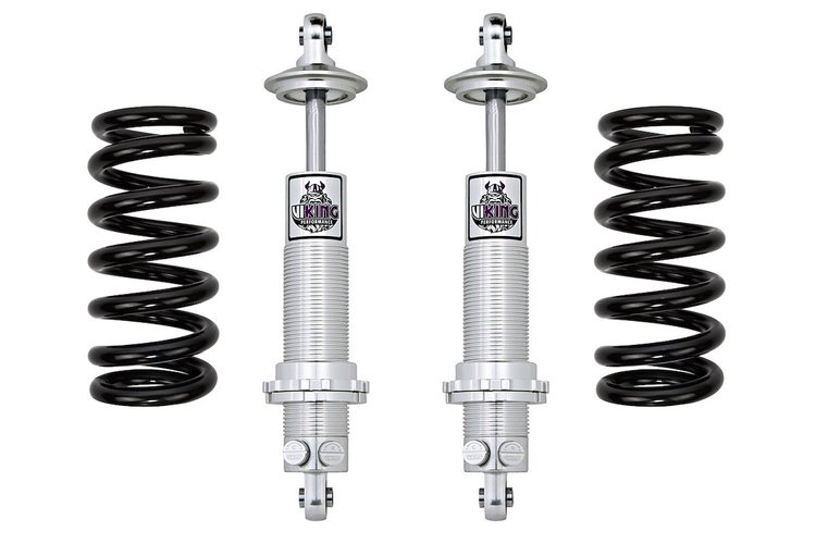 6437-2 1963-1987 GM C10 Viking Front Coilover Kit; Black