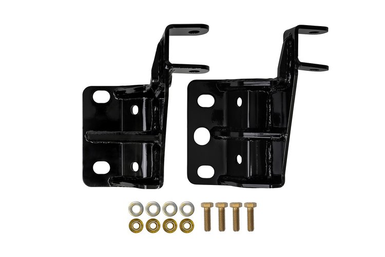 6564 2015-2024 Ford F-150 Shock Relocation Kit; Black